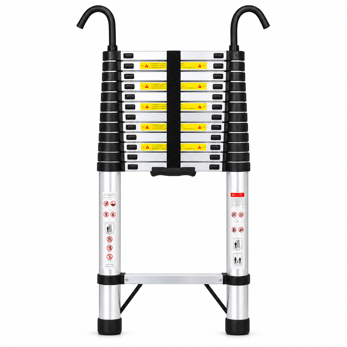 6.2m Telescopic Ladder with Hooks