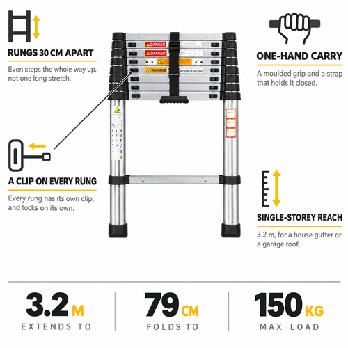 3.2m Telescopic Ladder