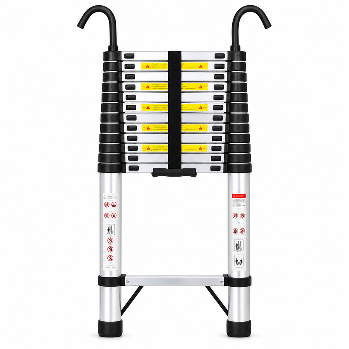 6.2m Telescopic Ladder with Hooks
