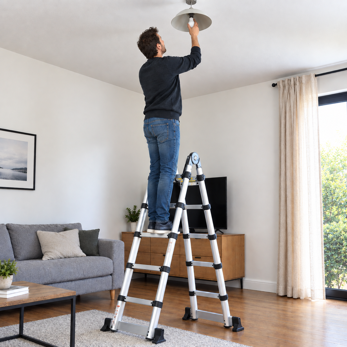 3.8m Multi-Purpose Telescopic Ladder